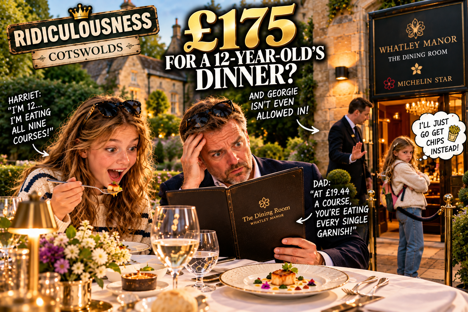 £175 FOR A 12-YEAR-OLD’S DINNER?
